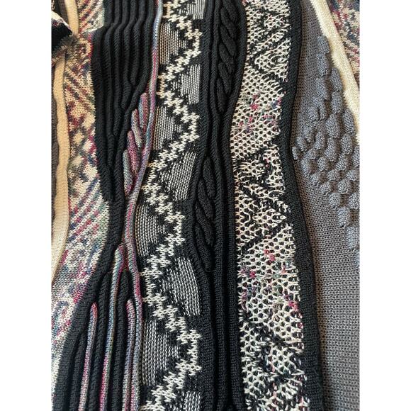 Tundra Canada 3D Knit Sweater XL Coogi Style Textured Vintage Mercerized Cotton - Picture 9 of 13